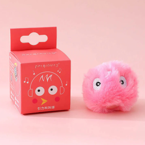 Interaktywna różowa piłeczka dla kota